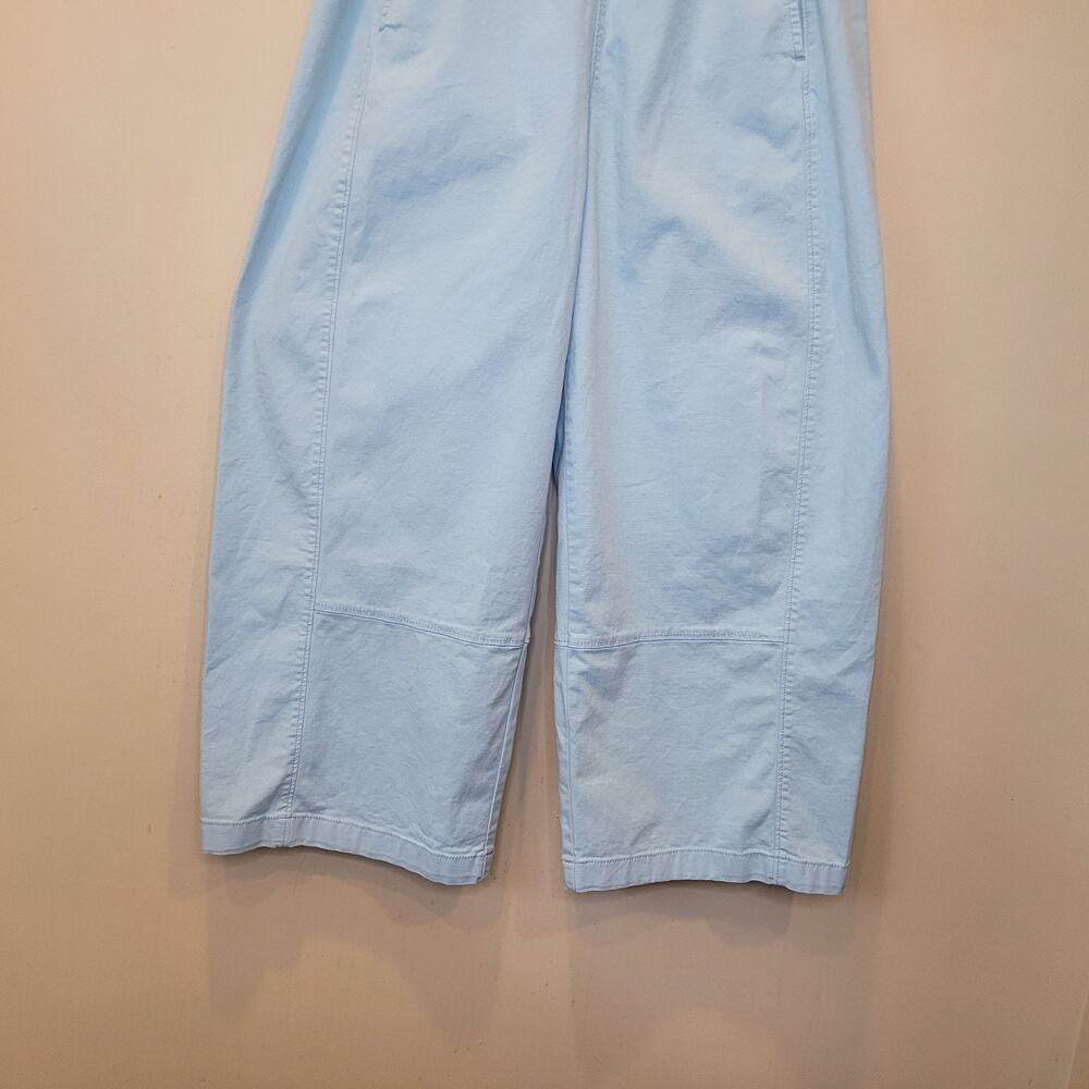 Pilcro Light Blue Izzie Barrel Wide Leg Elastic Waist Pants Small Boho Chic - Picture 4 of 11